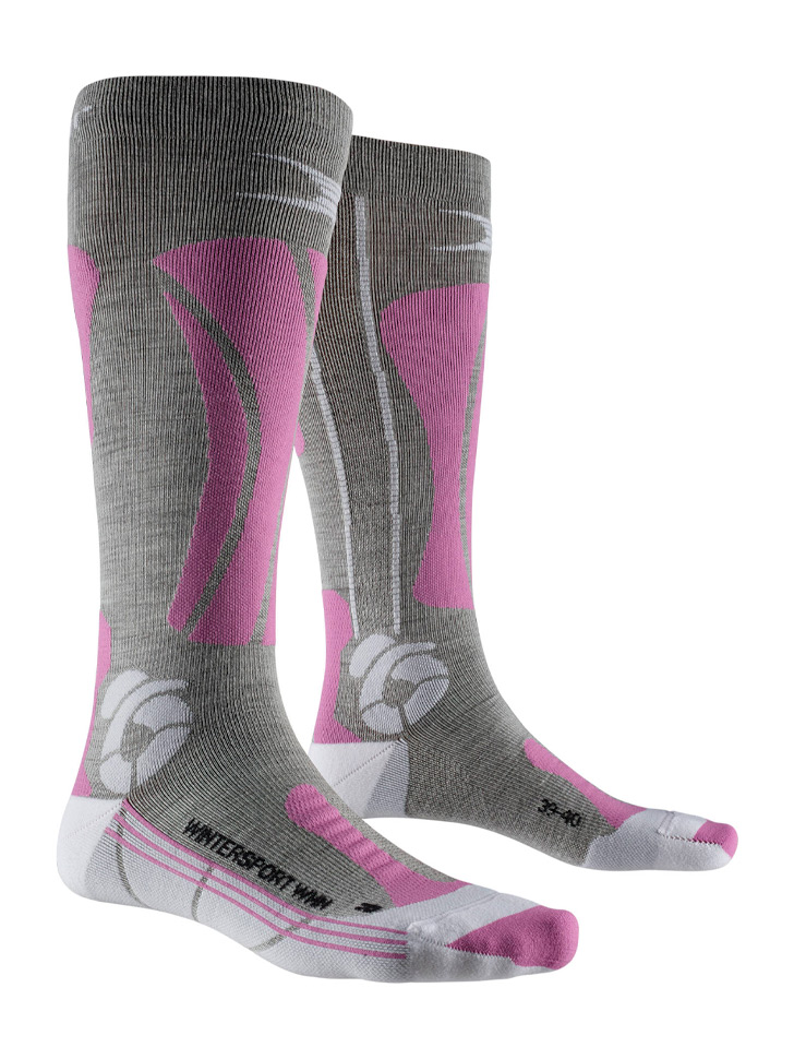 Женские носки X-SOCKS® Apani® Wintersport Black/Grey/Magnolia Женские носки X-SOCKS® Apani® Wintersport Black/Grey/Magnolia
