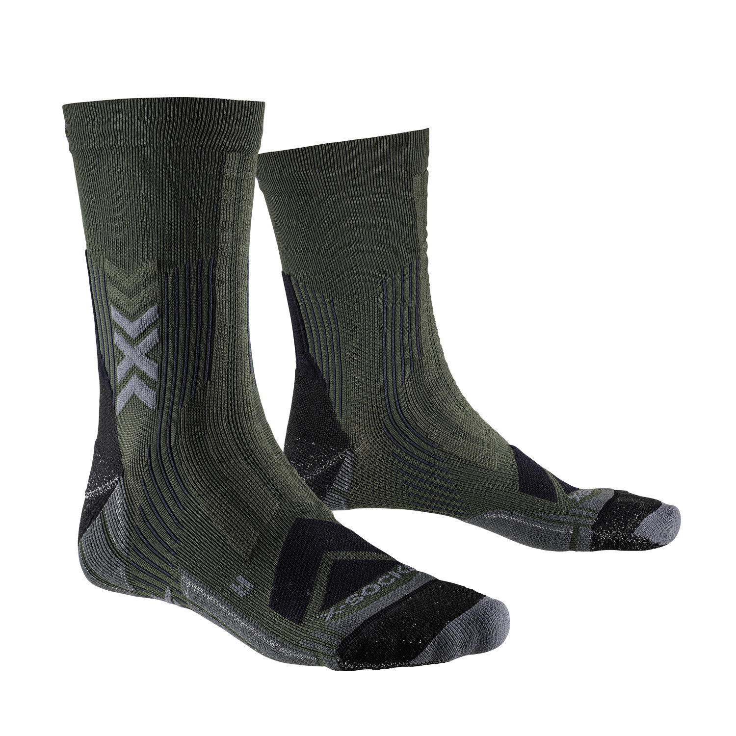 Шкарпетки X-SOCKS® Hike Expert Silver Crew Dark Sage/Black Шкарпетки X-SOCKS® Hike Expert Silver Crew Dark Sage/Black