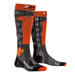 Носки X-SOCKS® Ski Rider 4.0 Stone Grey Melange/X-Orange