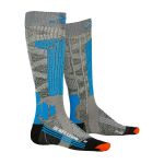Женские носки X-SOCKS® Ski Rider 4.0 Stone Grey Melange/Turquoise