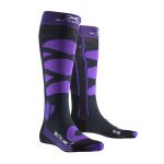 Женские носки X-SOCKS® Ski Control 4.0 Charcoal Melange/Purple