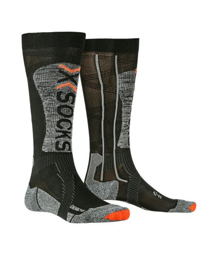 Носки X-SOCKS® Ski Energizer® Light 4.0 Black/Stone Grey Melange