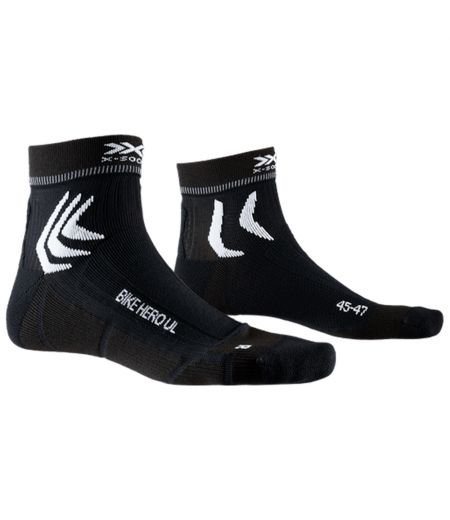 Носки X-SOCKS® Bike Hero Ultralight 4.0 Opal Black/Arctic White