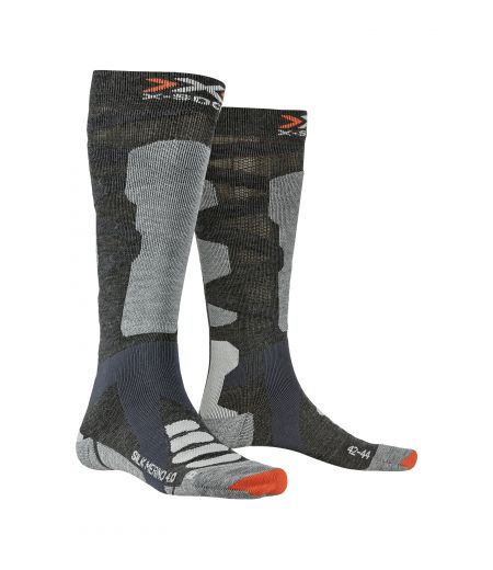 Носки X-SOCKS® Ski Silk Merino 4.0 Anthracite Melange/Grey