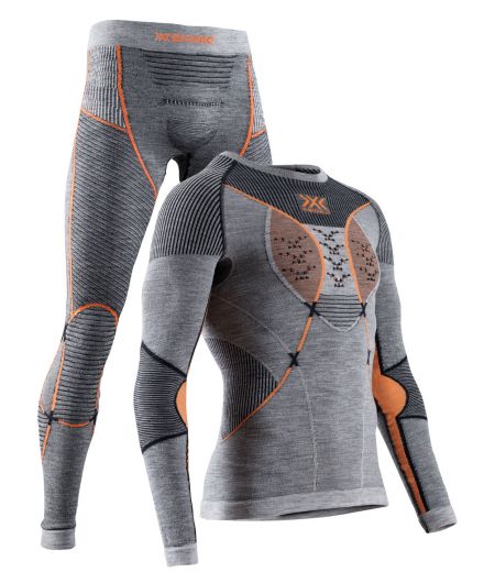 Мужской комплект X-BIONIC® Apani® Merino 4.0 Black/Grey/Orange
