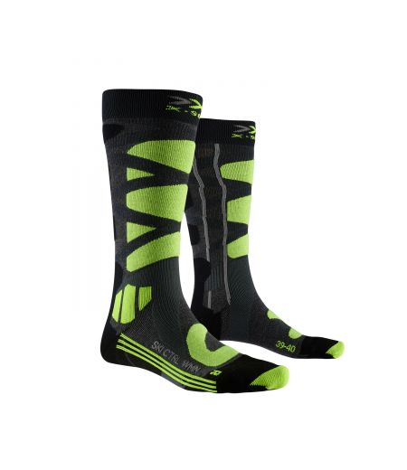 Женские носки X-SOCKS® Ski Control 4.0 Mid Grey Melange/Phyton Yellow
