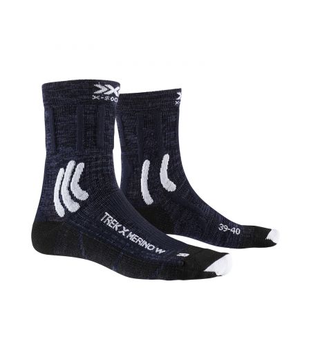 Женские носки X-SOCKS® Trek X Merino 4.0 Midnight Blue/Arctic White