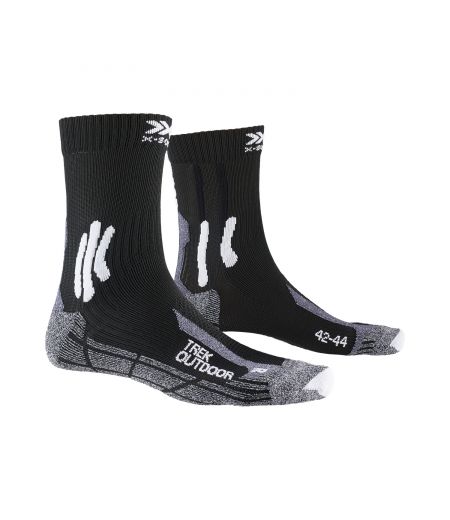 Шкарпетки X-SOCKS® Trek Outdoor 4.0 Opal Black/Dolomite Grey Melange