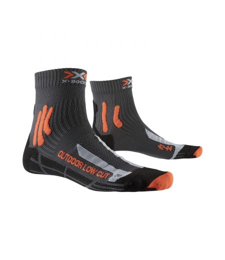 Шкарпетки X-SOCKS® Trek Outdoor Low Cut 4.0 Anthracite/Orange